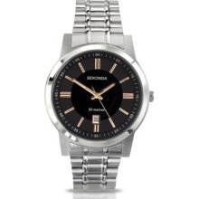 Sekonda 3354 Gents Quartz Analogue Date Stainless Steel 50m W/r Watch Rrp Â£39.99