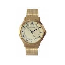 Sekonda Gents Gold Plated Polished Quartz Analogue Expander Bracelet Watch