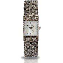 Sekonda Ladies White Dial Marcasite Bracelet Watch 4880