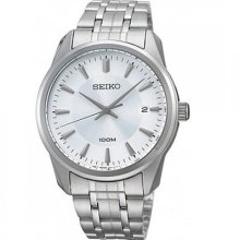 Sgeg01p1 Seiko Quartz Water Resistant Mens Stainless Steel Casual Watch
