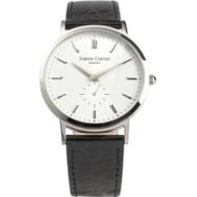 Simon Carter White Faced Mens London Designer Wrist Watch Wt1900