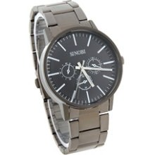 SINOBI 9328 Japan Movement Fashion Men's Wrist Watch (Black)