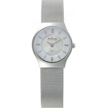 Skagen Ladies Silver Steel Mesh Bracelet 233XSSS Watch