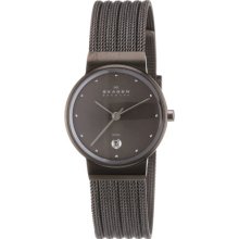 Skagen Ladies Watch 355Smm1 With Silver Stainless Steel Bracelet And Grey Dial