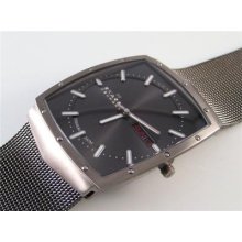 Skagen Men's Slimline Titanium Mesh Watch 396lttm