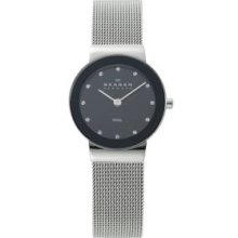 Skagen Silver Glitzy Steel Mesh Watch