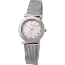 Skagen Silver Ladies' Two-Tone Mesh Skagen Silver Ladies' Two-Tone Mesh
