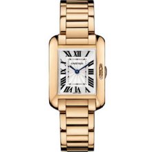 Small Cartier Tank Anglaise Pink Gold Watch W5310013