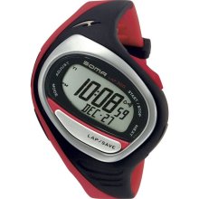 Soma Unisex Running 300 Plastic Watch - Black Rubber Strap - Gray Dial - SOMDWJ02-0004