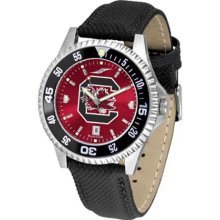 South Carolina Gamecocks USC Mens Leather Anochrome Watch