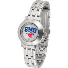 Southern Methodist University Mustangs Ladies Stainless Steel Watch