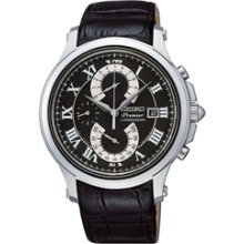 SPC067P2 - Seiko Premier Double Retrograde Chronograph Leather Sapphire Gents Watch