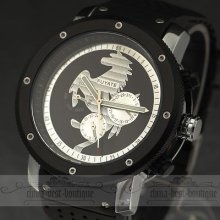 Sport Rock Punk Military Army Automatic Mechanical Rubber Analog Men Wrist Watch