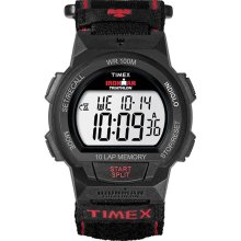 Sport TIMEX Ironman Triathlon New Chrono Mens Digital Watch Black Nylon Band