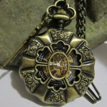 Steampunk Pocket Watchunique Victorian Handmade Mechanical Plus Ch