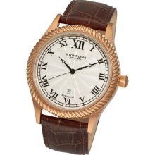 Stuhrling 91c 3345k2 Augustus Automatic Leather Strap Mens Watch