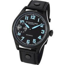 Stuhrling Original 457 335551 Legacy Sport Mechanical Leather Mens Watch