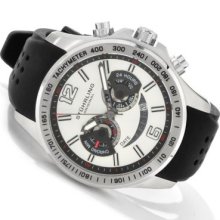 Stuhrling Original Men's Brevet Quartz Chronograph Rubber Strap Watch