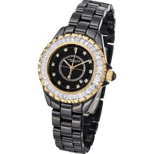 Stuhrling Original Women's Glamour II Quartz Crystal Ceramic Bracelet Watch (Stuhrling Original Women's Watch)