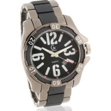 Stylish Men's Analog Watch with Date Display (Black)