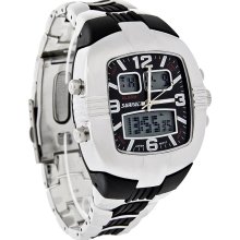 Surface XL Rubber Links Mens Digital Analog Alarm Quartz Chronograph Watch