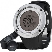 Suunto Ambit2 Silver HR GPS Mens Watch Digital Display HR SS019651000
