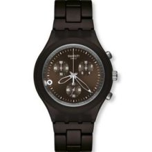 Swatch Full-Blooded Smoky Brown Aluminium Mens Watch