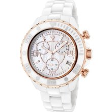 Swiss Legend Men's 'Karamica' White Ceramic Chronograph Watch ...