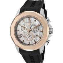 Swiss Legend Men's 'Monte Carlo' Black Silicone Chronograph Watch ...
