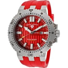 SWISS LEGEND Watches Men's Challenger Red Dial Red Silicone Red Silic