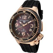 Swiss Legend Women's Quartz Watch With Black Dial Analogue Display And Black Silicone Strap Sl-11844-Bkbra