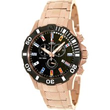 Swiss Precimax Men's Armada Pro SP13053 Rose-Gold Stainless-Steel Swiss Chronograph Watch with Black Dial