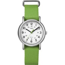 T2N835 Timex Ladies Style Weekender Green Watch