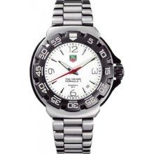 Tag Heuer Mens Wac1111.ba0850 Formula 1 White Dial Swiss Quartz Watch