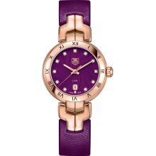 Tag Heuer Women's Link Purple & Diamonds Dial Watch WAT1440.FC8183
