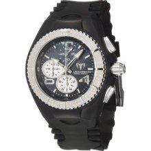 TechnoMarine Women's 'Cruise Original' Steel and Black Silicon Watch