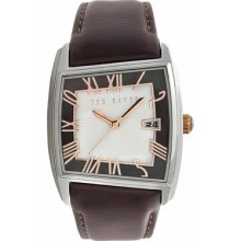 Ted Baker Men's Straps About Time Watch in Brown and Silver