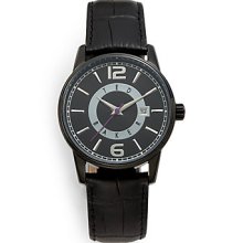 Ted Baker Sunray Dial Stainless Steel Watch/Black - Black