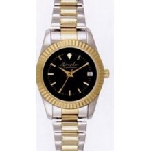 Thomas Ladies` Brushed & Polished Two-tone Expansion Bracelet Watch