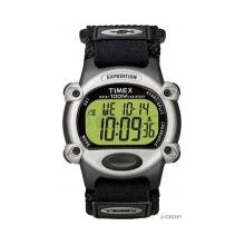 Timex Chrono Alarm Timer Sport Watch: Black/Silver; Full-Size