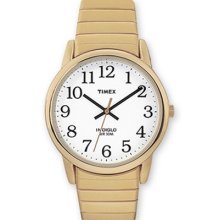 Timex Indiglo Mens Dress Gold Tone Steel Expansion Watch T20481