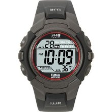 Timex Men's 1440 T5J581 Black Resin Quartz Watch with Grey Dial