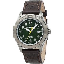 Timex Men's Analog Brown Leather Strap Expedition Watch Ti-49804