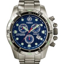 Timex Men's Expedition Dive Style Chronograph Watch, Silver-Tone