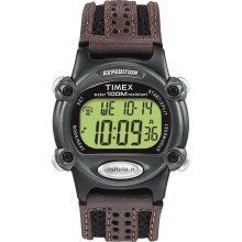 Timex Men's T48042 Expedition Digital CAT Green/Brown Nylon Strap Watch