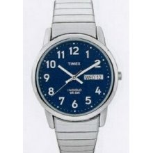 Timex Silver Core Easy Reader Watch With Blue Dial
