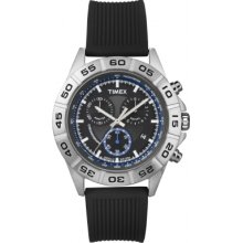 Timex T2n884 Mens Style Chrono Black Watch Rrp Â£84.99