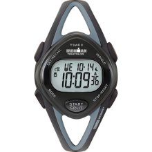 Timex Women's Ironman Sleek 50-Lap Black Watch, Resin Strap