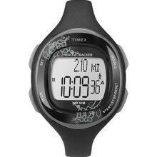 Timex Women's Sport T5K486 Black Silicone Quartz Watch with Digital