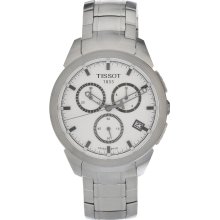 Tissot Men's T0694174403100 Quartz Titanium White Dial Chronograph Wat